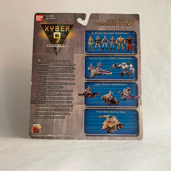 Bandai 1999 Xyber 9 New Dawn 4" Figures LOT OF 3: Jack, Anakonda, Willy - Picture 3 of 8